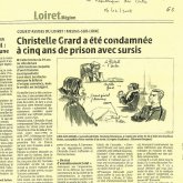 Christelle Grard a été condamnée à cinq ans de prison avec sursis - Cabinet de Maîtres RIMONDI, ALONSO, HUISSOUD, CAROULLE & PIETTRE