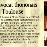Un avocat thononais au procès à Toulouse - Cabinet de Maîtres RIMONDI, ALONSO, HUISSOUD, CAROULLE ET PIETTRE